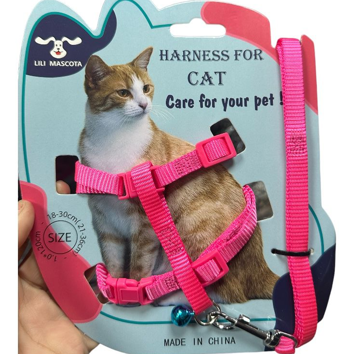 Pechera Arnes Ajustable Para Gato 1