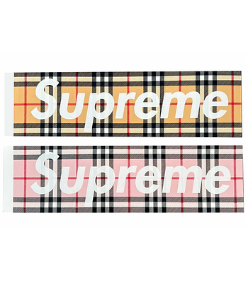 Set de Stickers Burberry - Supreme / Burberry