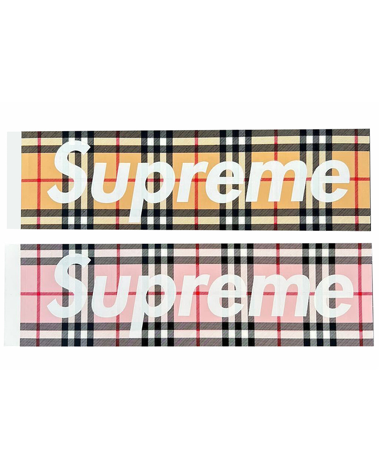 Set de Stickers Burberry - Supreme / Burberry