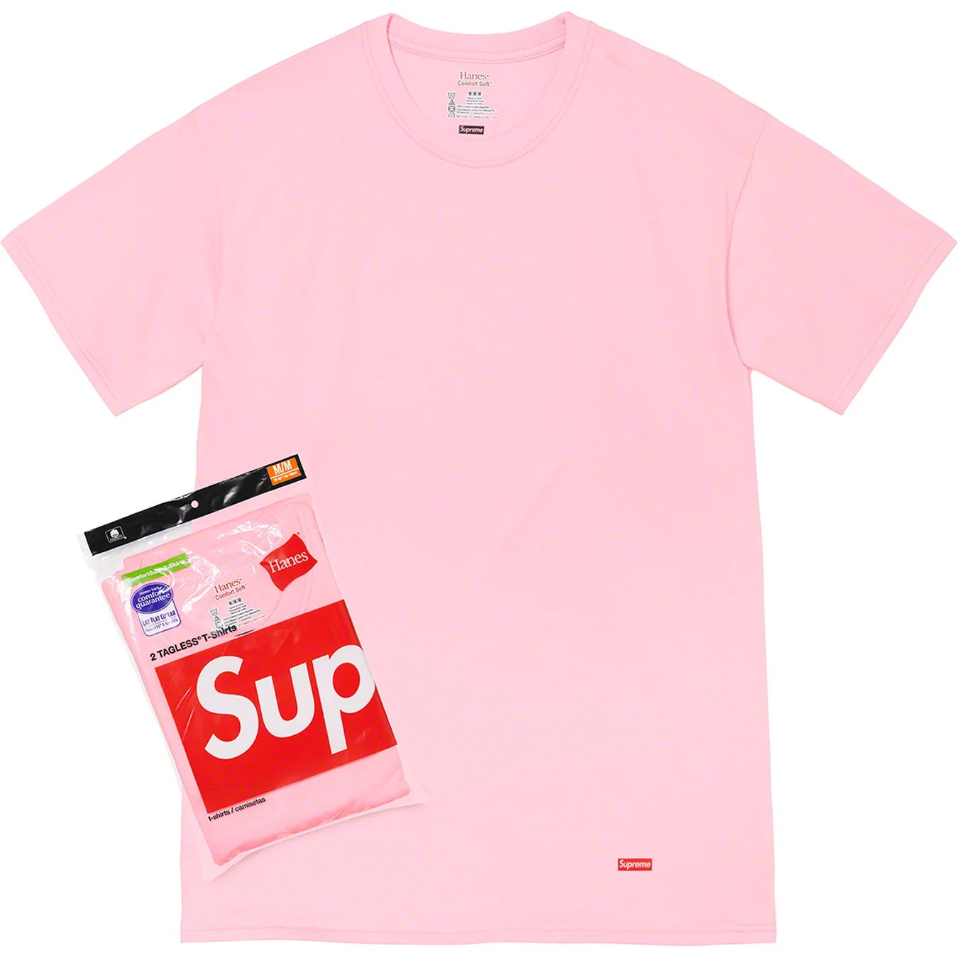 Supreme × Hanes Set Poleras Básicas - Supreme / Hanes