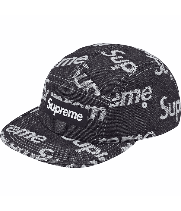 Gorro Jacquard Denim Logos - Supreme