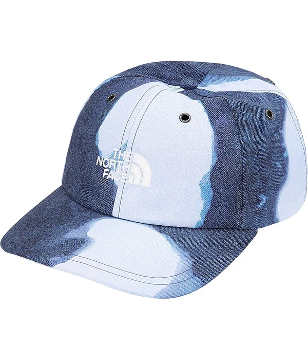 Gorro Bleached Denim Print 6-Panel - Supreme / The North Face [VNDS]