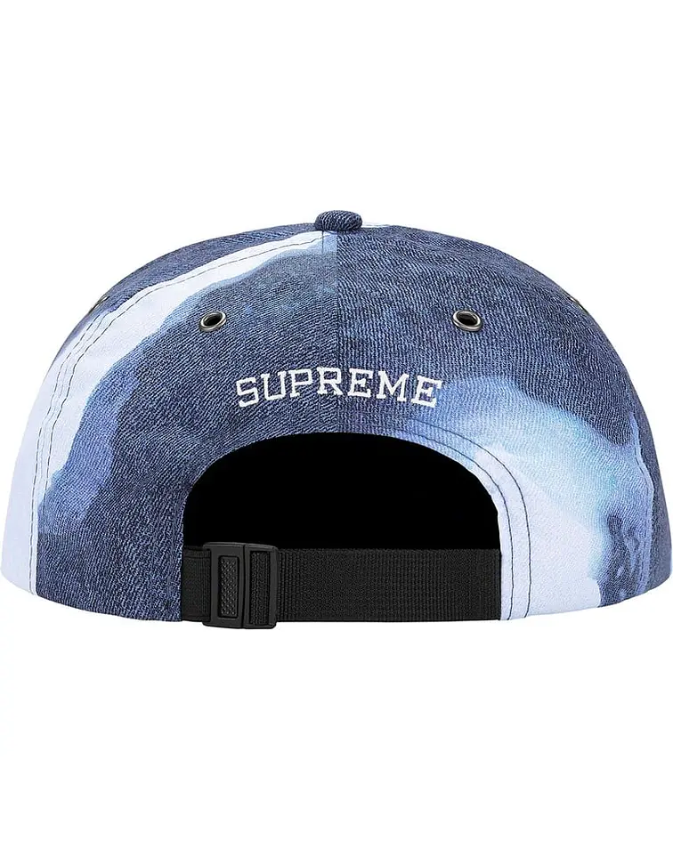 Gorro Bleached Denim Print 6-Panel - Supreme / The North Face [VNDS]