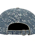 Gorro Warp Jacquard Logos Denim 6-Panel - Supreme [VNDS]
