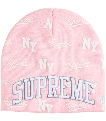 Beanie Monogram - Supreme / New Era