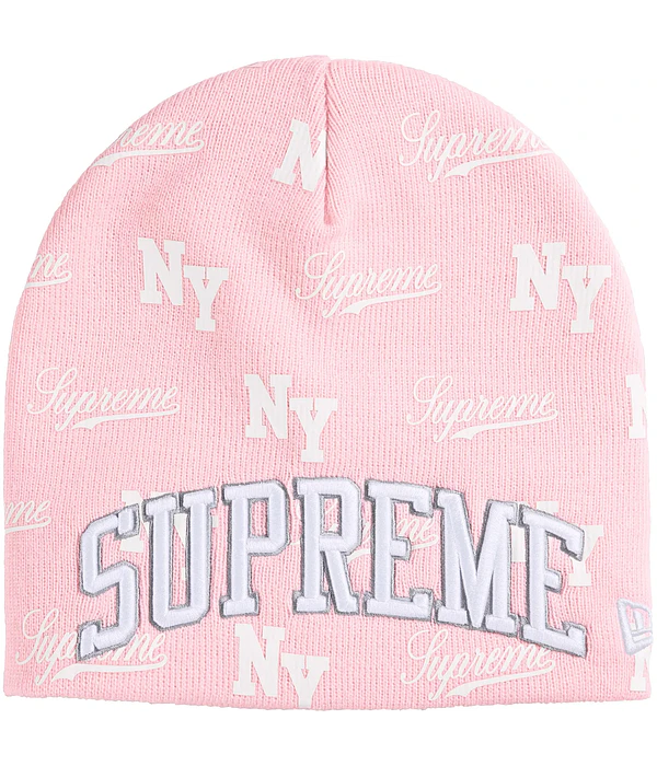 Beanie Monogram - Supreme / New Era