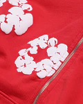 Hoodie Cotton Wreath Zip-Up - Denim Tears