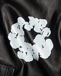 Chaqueta de cuero Cotton Wreath - Denim Tears