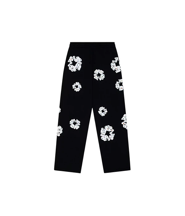 Pantalon Rhinestone Cotton Wreath - Denim Tears