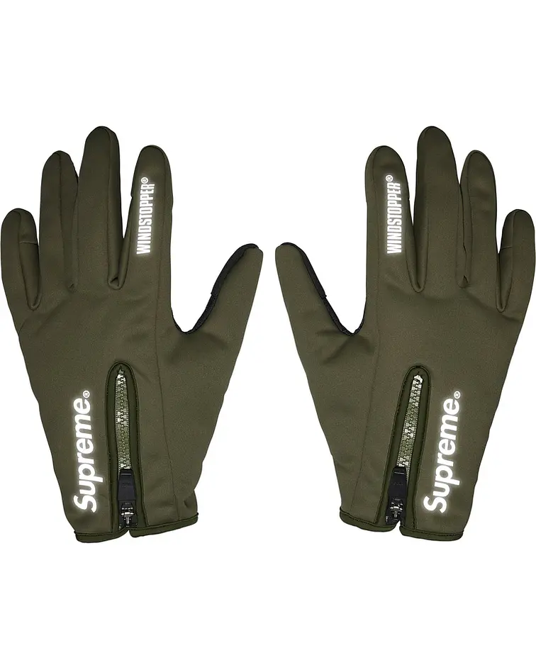 Guantes Windstopper Zip - Supreme