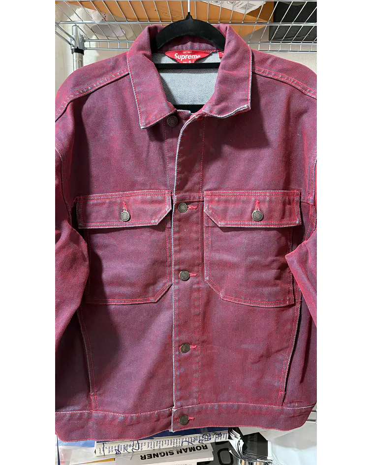 Chaqueta Flocked Denim Trucker - Supreme [VNDS] 