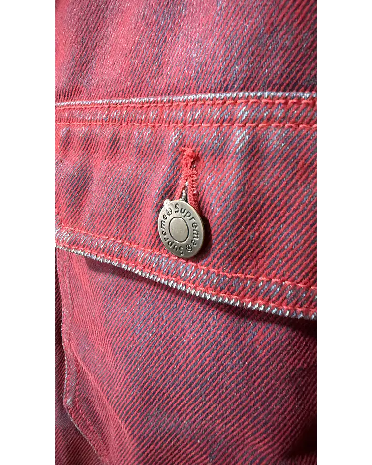 Chaqueta Flocked Denim Trucker - Supreme [VNDS] 