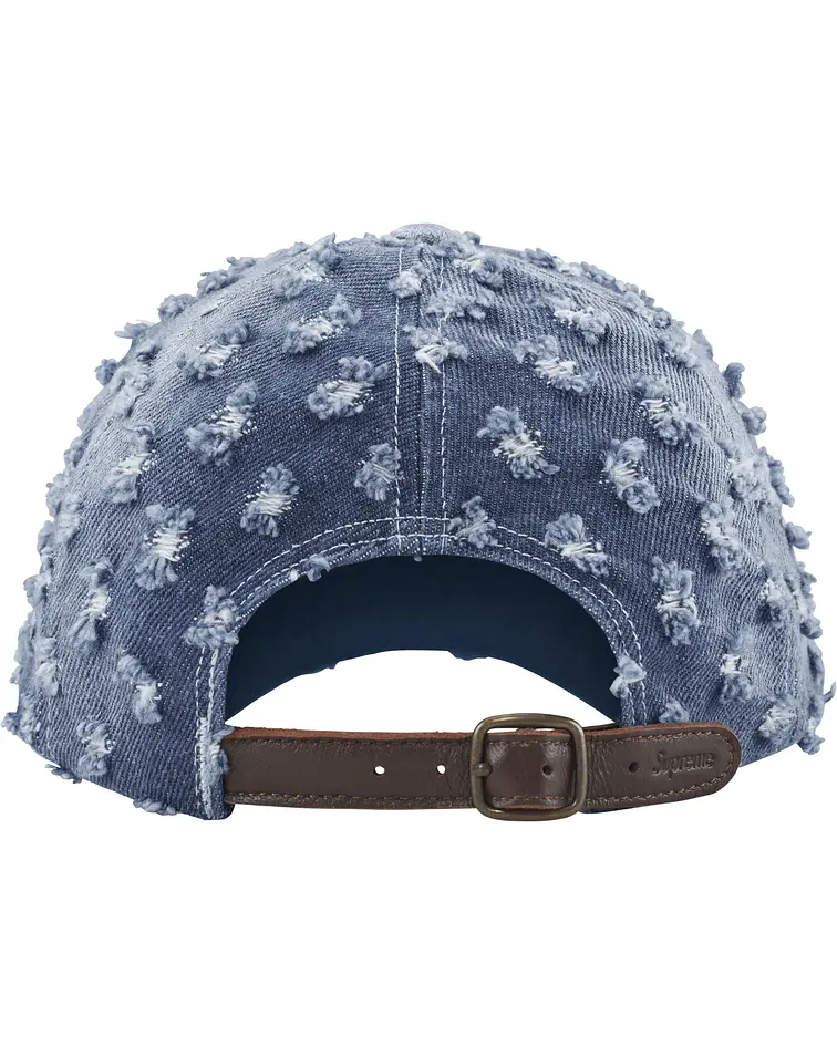 Gorro Hole Punch Rhinestone Denim 6-Panel  - Supreme