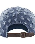 Gorro Hole Punch Rhinestone Denim 6-Panel  - Supreme