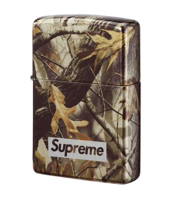 Encendedor Camo Box Logo - Supreme / Zippo
