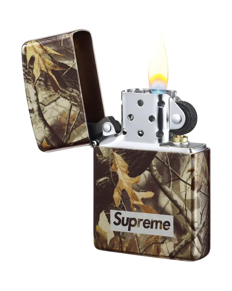 Encendedor Camo Box Logo - Supreme / Zippo