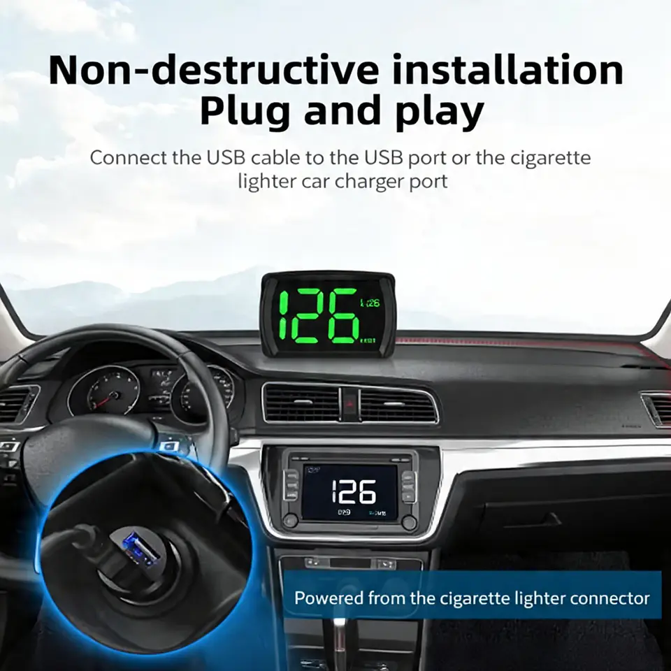 Velocimetro Digital Pantalla Led-USB 3
