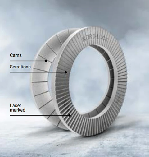Golilla NL8 de acero con zinc NORD LOCK Original
