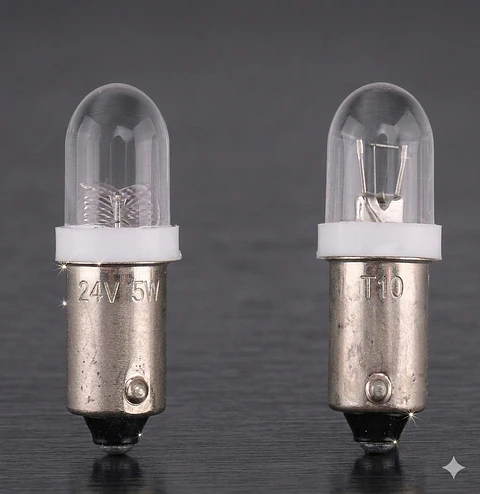 Ampolleta LED tipo Bayoneta 24V ba9s Blanca-pack 2unidades