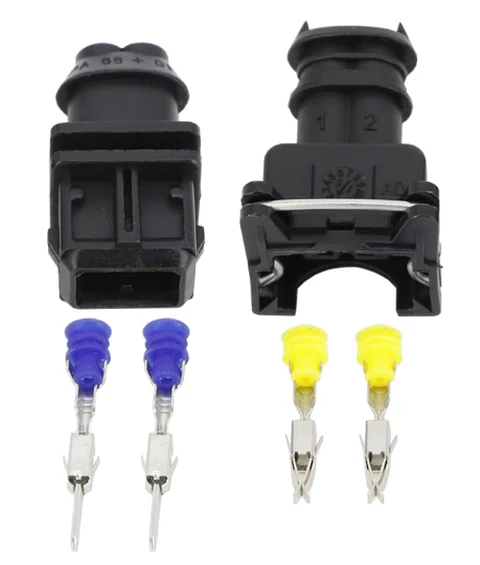 conector eléctrico automotriz impermeable de 2 pines