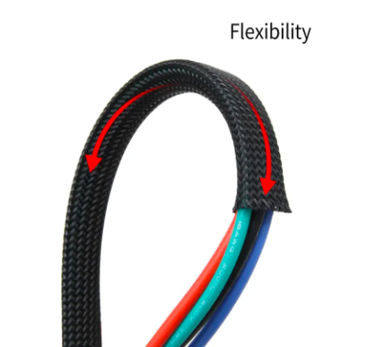 Malla Trenzada Para Cable 8mm 10mts Negro 4