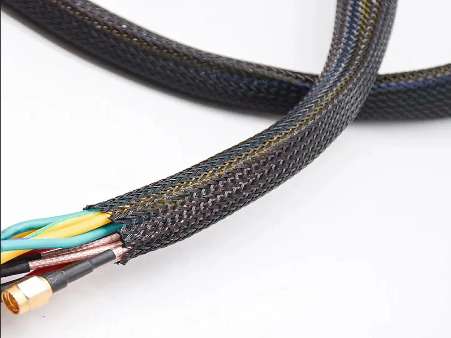 Malla Trenzada Para Cable 8mm 10mts Negro 6