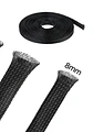 Malla Trenzada Para Cable 8mm 10mts Negro - Miniatura 2