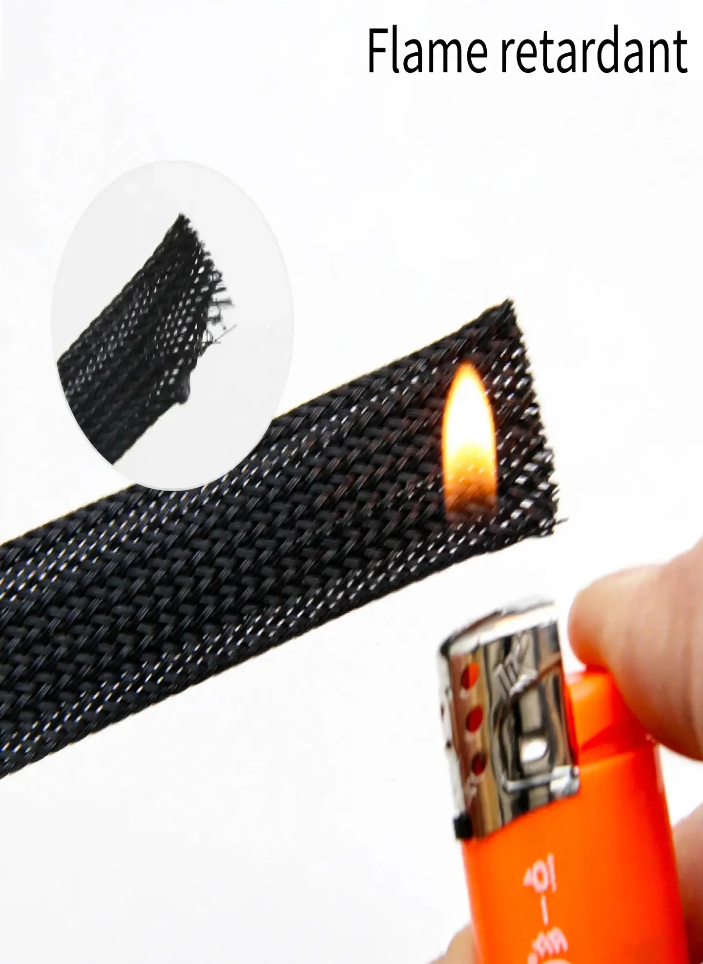 Malla Trenzada Para Cable 8mm 10mts Negro 5