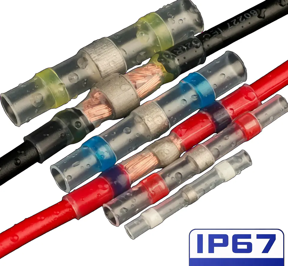 Kit Conector Termocontraible Con Anillo De Estaño 100pzs 4