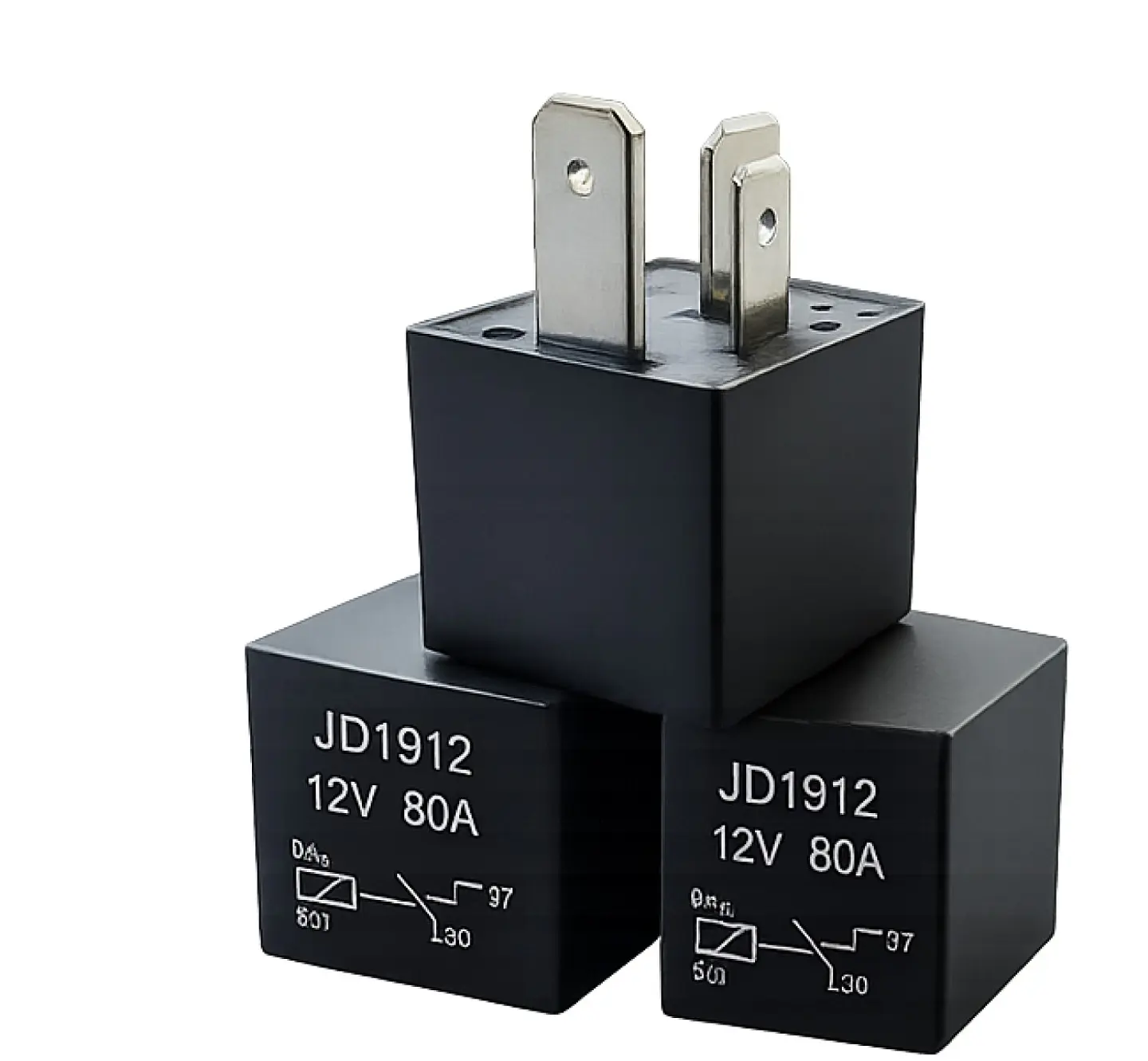 Relé Automotriz De 12v, 4 Pines- 80 Amperios 3