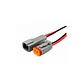 Kit Enchufe Conector Impermeable  DT 2 Pines con Cable (Macho y Hembra) - Miniatura 1