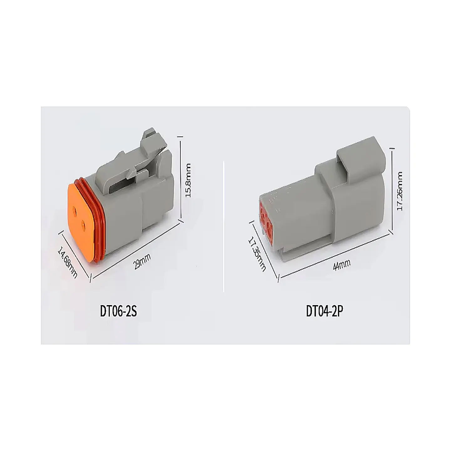 Kit Enchufe Conector Impermeable  DT 2 Pines con Cable (Macho y Hembra) 4