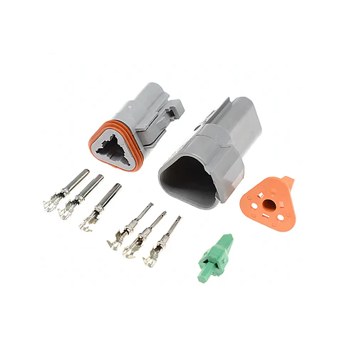 Kit Conector Deutsch DT 3 Pines DT04-3P / DT06-3S - Impermeable IP67 Macho-Hembra