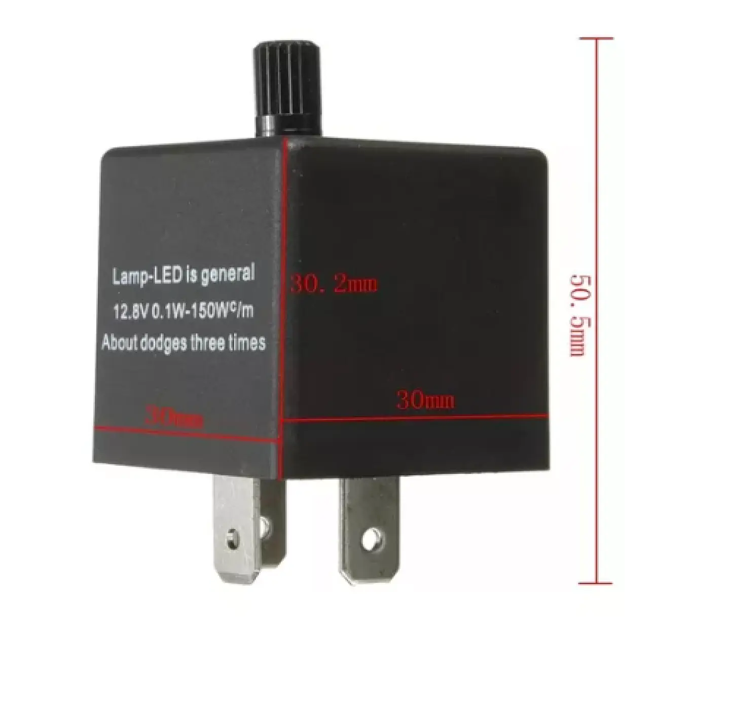 Relé Flasher Intermitente LED de 3 Pines Ajustable 12V 4