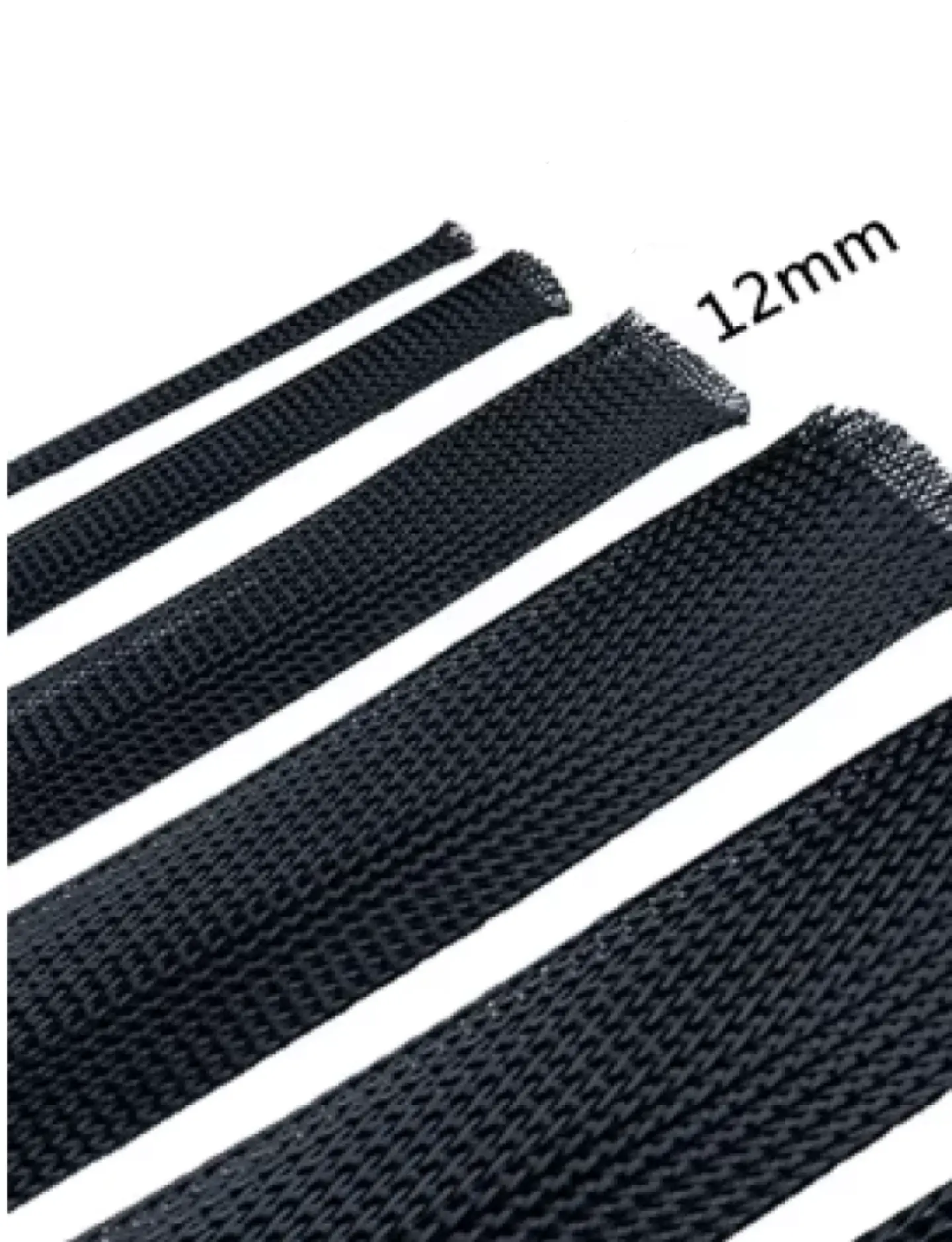 Funda Trenzada Expandible 12mm (8-20mm) - Malla Protectora de Cables PET 2