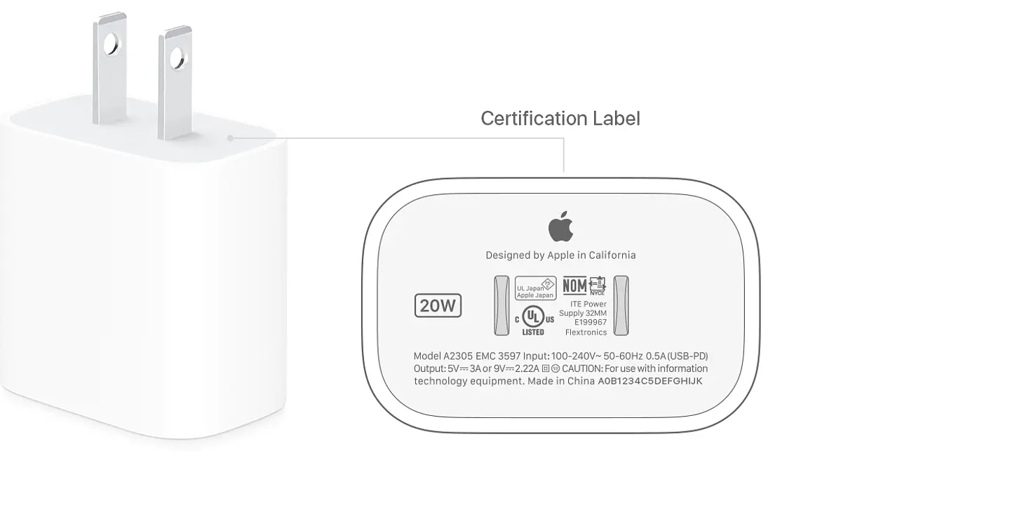 Cubo Apple USB-C 20W 7