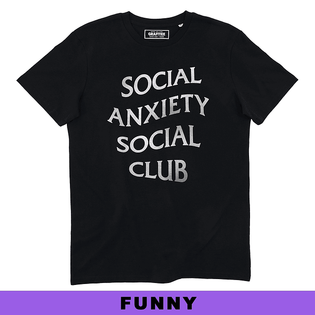 Camiseta Social Anxiety Social Club - Camiseta Streetwear