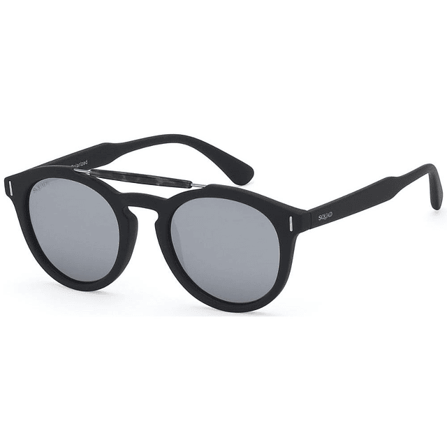 Unisex Double Bridge Round Sunglasses