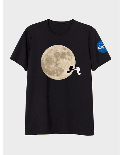 T-shirt d'arrivée de la lune de la Nasa