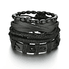 MeMolissa 3/4Pcs/ Set Braided Wrap Leather Bracelet 31