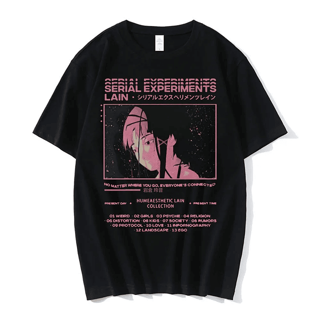 Lain Mangá tee 5