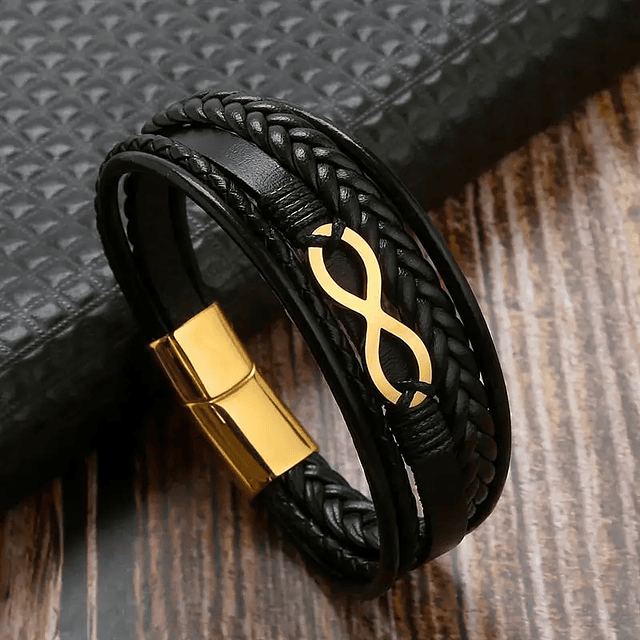 Venda quente de alta qualidade pulseira couro masculino clássico moda multi camada trançado couro wrap pulseira para presente jóias 8