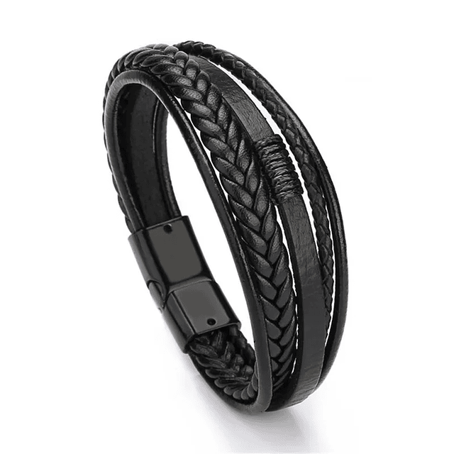 Charmsmic-Magnetic Leather Bracelets for Men, Multilayer Braided, Handmade Cord, Ethnic Jewelry Accessories, Men's Armband, New Gifts 6