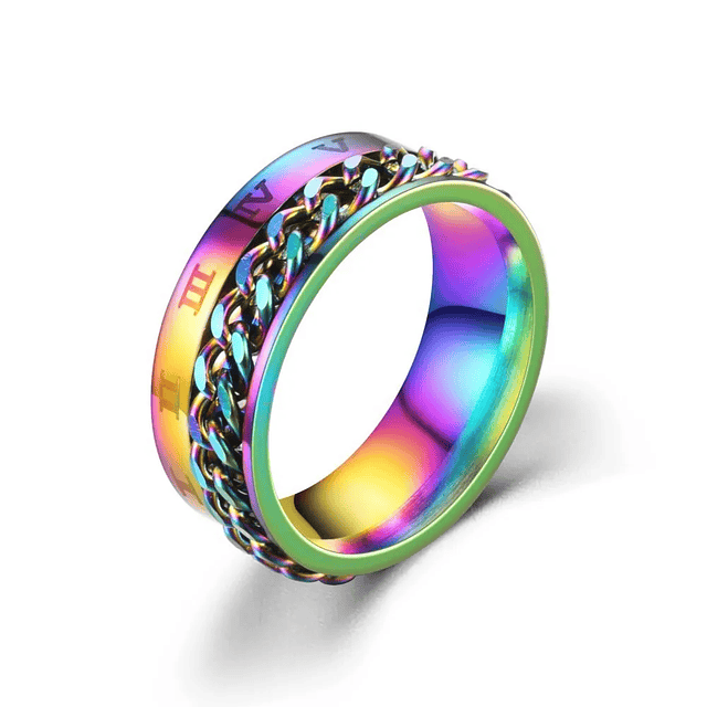 Anel de aço inoxidável anel de junta de metal anel de articulação anillos de hombre 9
