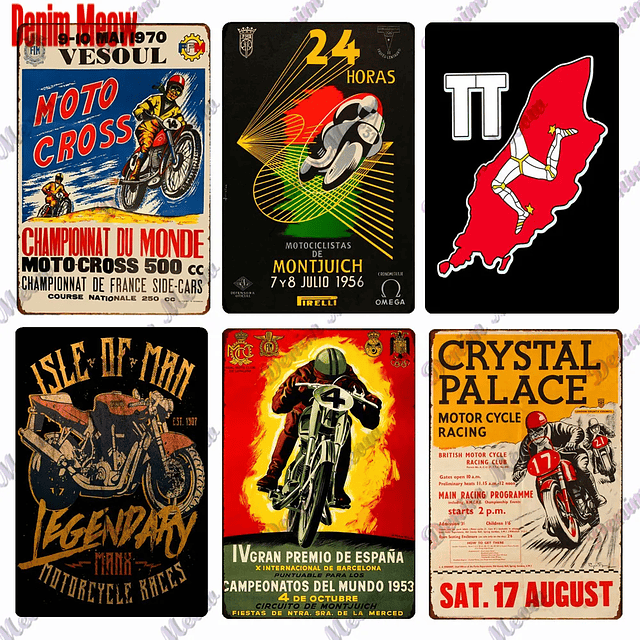 Vintage TT Races Metal Tin Sign 1