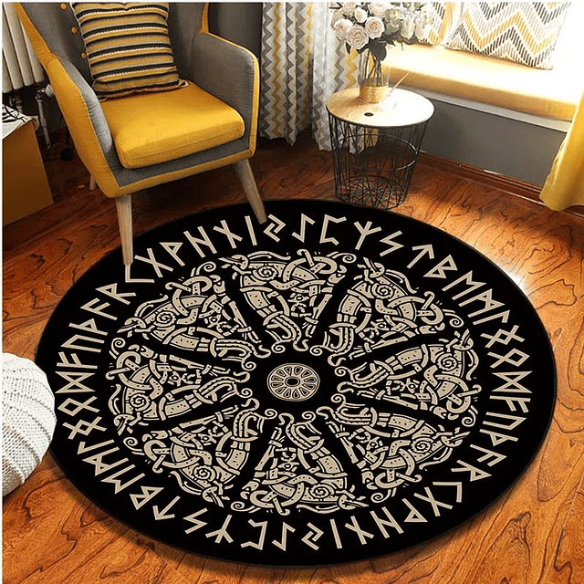 Viking pattern area rug 4