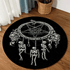 Black Gothic Satanic Rug 9