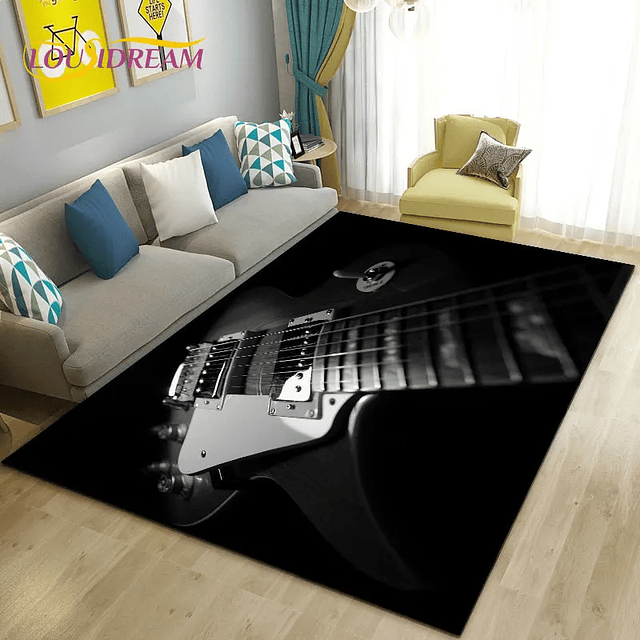 Classical Guitar Electric Guitar Area Rug  11