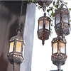 Castiçal marroquino para decoração de casa, pendurado, lanterna de metal clássico, festa de casamento, 1pc 1