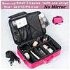 Maleta de maquillaje profesional de alta calidad para mujer, caja de belleza para uñas, caja de cosméticos, bolsa de almacenamiento de maquillaje de gran capacidad para viaje 14